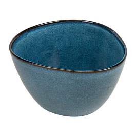[277.28] Bol triangular 'akala' 680 ml ø15x8,3 cm azul stoneware (6 unid.)