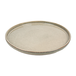 [277.32] Platos 'akala' ø26,5x2,3 cm beige stoneware (6 unid.)