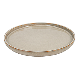 [277.34] Platos 'akala' ø21x2 cm beige stoneware (6 unid.)