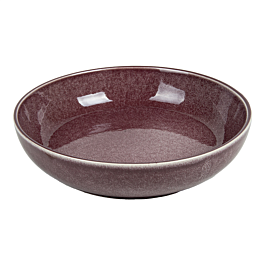 [277.35] Platos hondos 'akala' 630 ml ø20x4,5 cm burdeos stoneware (6 unid.)