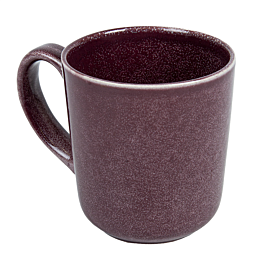 [277.39] Tazas café 'akala' 390 ml ø 9x6x10 cm burdeos stoneware (6 unid.)