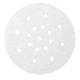 [183.05] Papeles perforados para dim-sum 183.05 40 g / m2 ø17 cm blanco perg. antigrasas (2000 unid.)