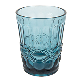 [263.79] Vasos vintage 'waki glass' 250 ml ø8x10 cm azul cristal (6 unid.)
