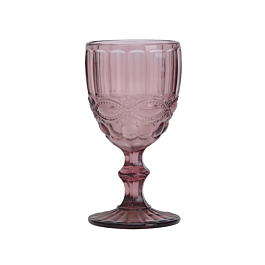 [263.81] Copas vino vintage 'waki glass' 260 ml ø8x15.5 cm lavanda cristal (6 unid.)