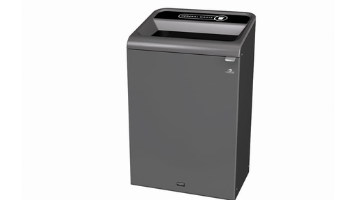 [2154762] Contenedor Acero Configure™ para  Residuos Generales de 125 L Inglés & General Waste