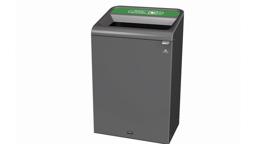 [2154765] Contenedor Acero Configure™ para Rec.mixto de 125 L Inglés & Mixed Recycling