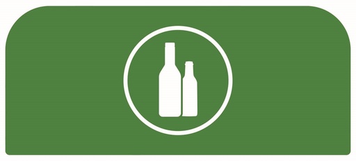 [2155303] Pegatina Contenedor Acero Configure™ para Cristal Verde 57 L