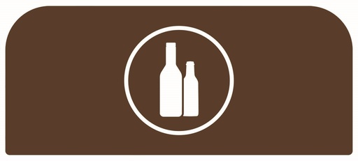 [2155304] Pegatina Contenedor Acero Configure™ para Cristal Marrón 57 L