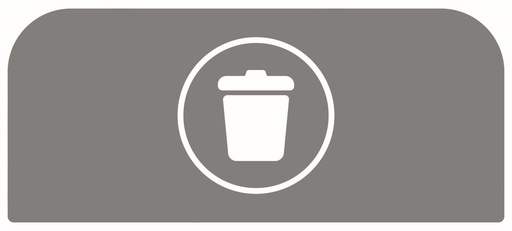 [2155309] Pegatina Contenedor Acero Configure™ para Basura General de 57 L