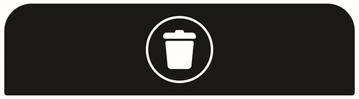 [2155314] Pegatina Contenedor Acero Configure™ para Basura Negro 125 L