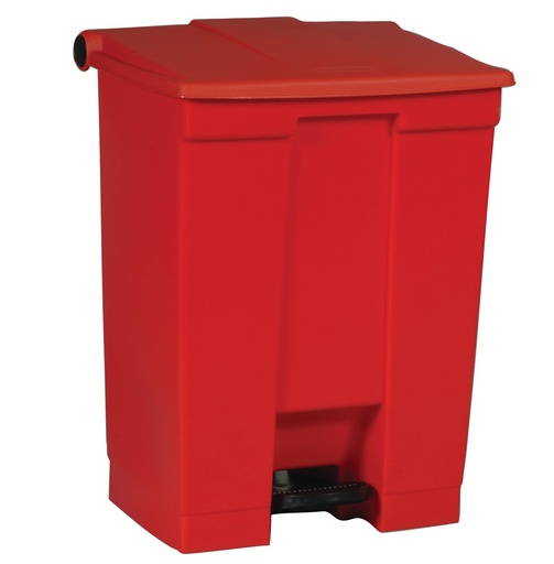 [FG614500RED] Papelera de Pedal, 68 Litros, Roja