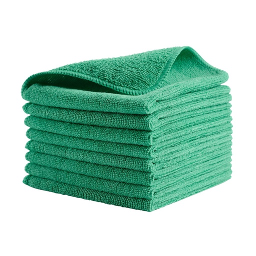 [1820582] Paños de Microfibra Reciclada HYGEN™ R-40, 40,6 X 40,6 Cm, Verde, Paquete de 24