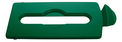 [2007886] Tapa con Ranura de Papel de Punto de Reciclaje Slim JIM® Verde