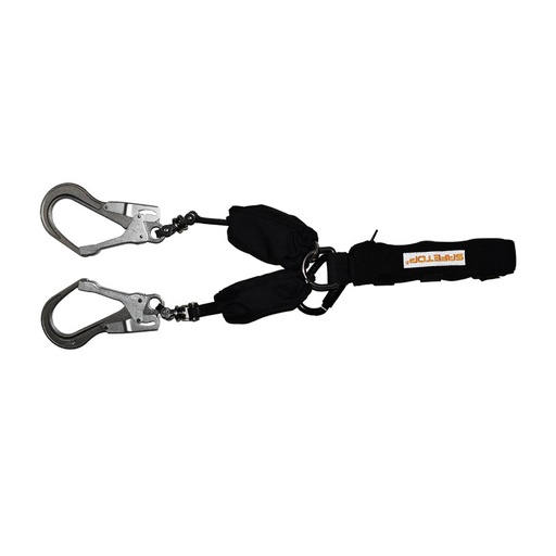 [80332-N] Doble Cuerda Retráctil 1,80-2m 150 Kg Twin Srl de Aramida con Absorbedores y Ganchos