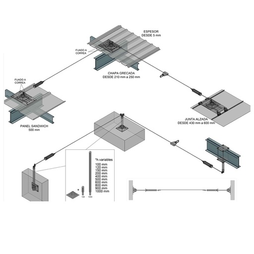 [80185-20] Línea De Vida Cable 20 M (Para Hormigón)