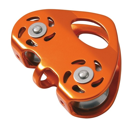 [80127] Polea, de Aluminio para Tirolina para Cuerdas de hasta 13 Mm