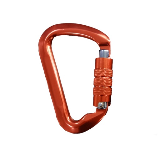 [80120T] MOSQUETÓN TRILOCK, 22mm de aluminio con triple cierre 30 KN
