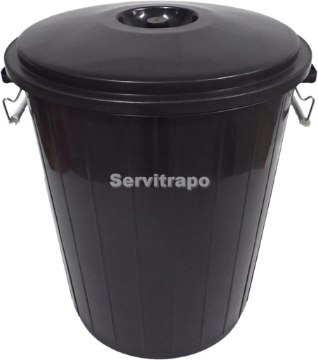 [SW511923] Cubo Reciclaje Industrial Bin 50 Litros Negro Ebano