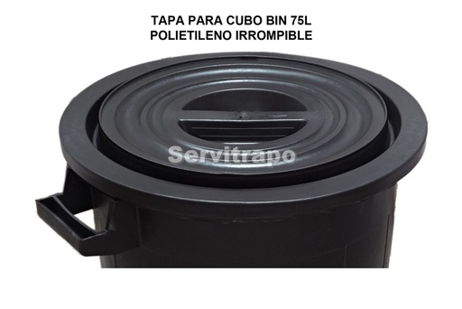 [SW001939] Tapa para Cubo Bin 75l Engomado Irrompible