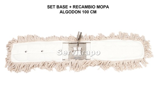 [SW400654] Set Bastidor + Mopa Algodón 100 Cm