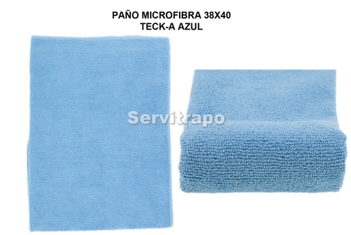 [SW711842] Paño Microfibra Multiusos Teck-A Pack 12 Azul 300gr (Terry)