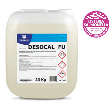 [DESOCAL FU] Detergente ácido desincrustante y desoxidante por espuma – Garrafa 23 L (DESOCAL FU)