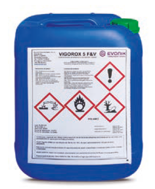 [VIGOR OX 5 FV] Coadyuvante tecnológico alimentario a base de ácido peracético – Garrafa 20 L (VIGOR OX 5 FV)