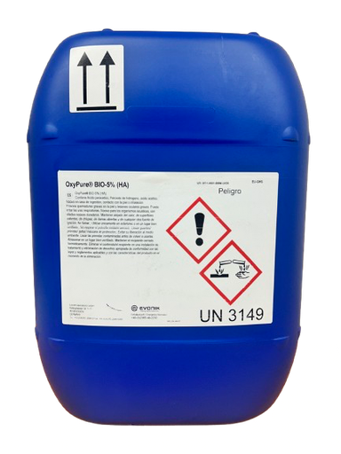 [4030514] OXYPURE BIO-5-HA OxyPure BIO-5-HA Solución de Ácido Peracético, Peróxido de Hidrógeno y Ácido Acético.