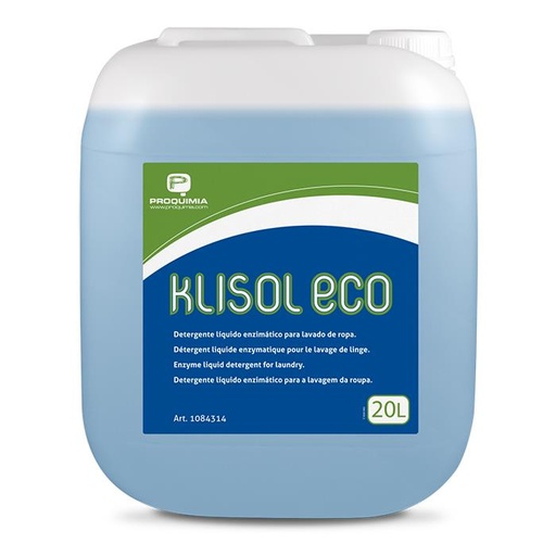 [1084314] KLISOL ECO Detergente liquido multienzimático para procesos de lavado de ropa a bajas temperaturas.