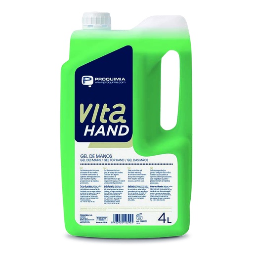 [1029553] Gel con fragancia cítrica para el lavado de las manos. – Garrafa 4 L (VITA HAND)