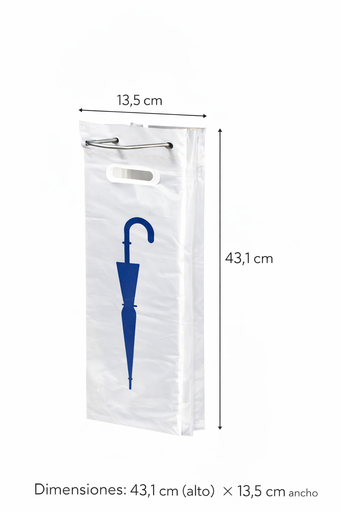 [SEM07] Bolsa larga para soporte enfundador de paraguas 1000ud