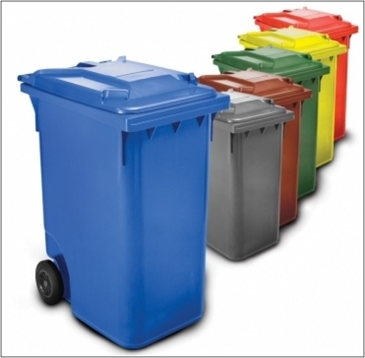 Gran contenedor de basuras de 80 litros