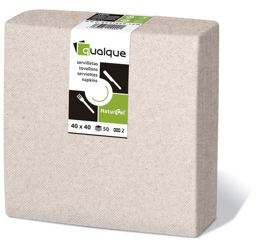 [Q1420N] Servilleta Microcel 40 X 40 2 Cp 1/4 Eco Nature
