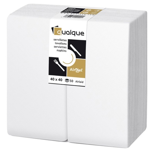 [Q15220] Servilleta Aircel 40 X 40 1/8 Blanca