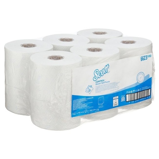 [6623100] TOALLA SECA MANOS CONTROL SLIMROLL 1 CAPA 165M