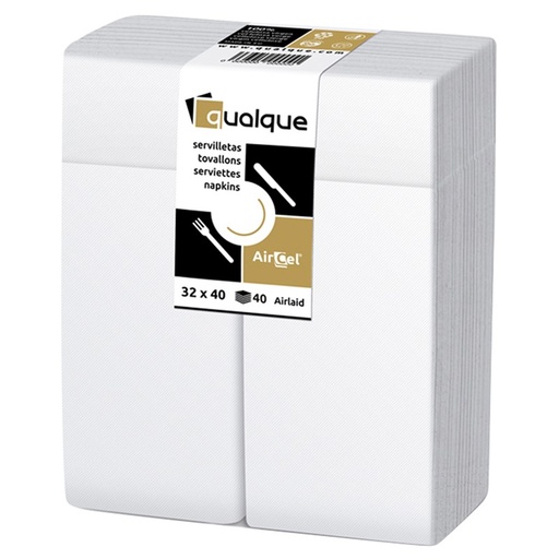 [Q15900] SERVILLETA AIRCEL 32 X 40 1/8 KANGAROO BLANCA