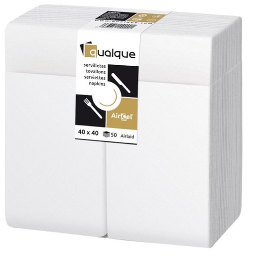 [Q15950] Servilleta Aircel 40 X 40 1/8 Kangaroo Blanca