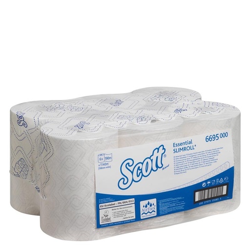 [6695000] Toalla Seca Manos Slimroll Gofrado 1 Capa 190 M