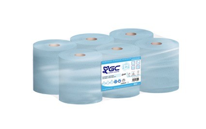 [J288247] TOALLAS SECA MANOS EN ROLLO AUTO CORTE ADD SYSTEM 2 CAPAS AZUL 150 M