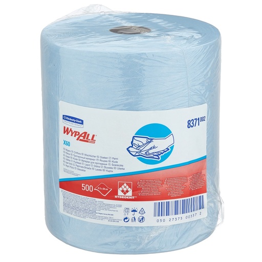 [8371030] Bobina Wypall X60 Paños 1 Capa Azul