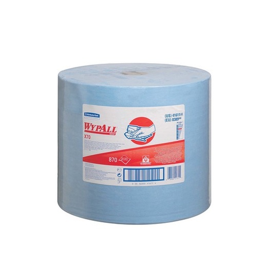 [8389000] Bobina Wypall X70 Paños 1 Capa Azul