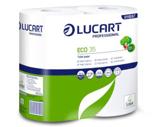 [811B97] PAPEL HIGIÉNICO DOMÉSTICO 2 CAPAS  ECO 35 M