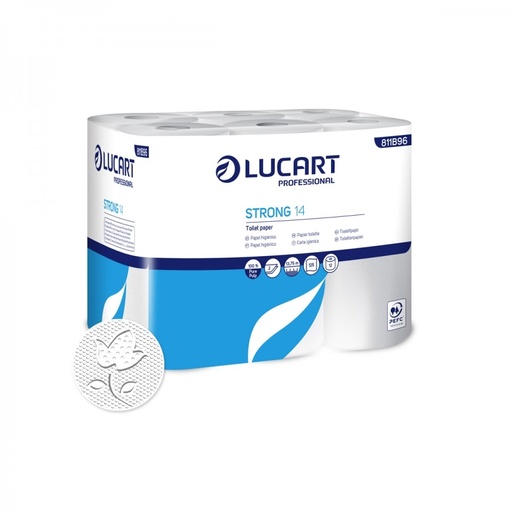 [811B96] PAPEL HIGIÉNICO DOMÉSTICO PASTA STRONG 2 CAPAS 14M