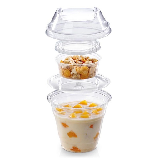 [PV10051] VASO PARA POSTRE PLA 250 ML DIÁMETRO 9,6 CM