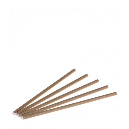 [001010433] Caña De Papel Recta Kraft Diámetro 0,6 Cm 20 Cm