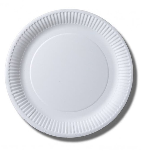 [111123] PLATO CARTÓN BLANCO 23 CM