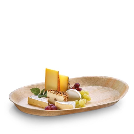 [PV4747] BANDEJA OVALADA HOJA DE PALMA