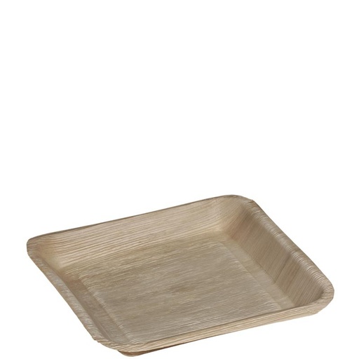 [PV5040] PLATO CUADRADO HOJA DE PALMA 24X24