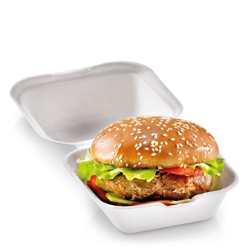 [PV3470] Envase Hamburguesa Pequeña Con Tapa Bisagra Pulpa