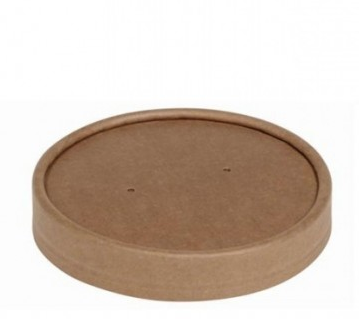 [PV15535] Tapa Kraft Para Envases Sopa De 480 Ml